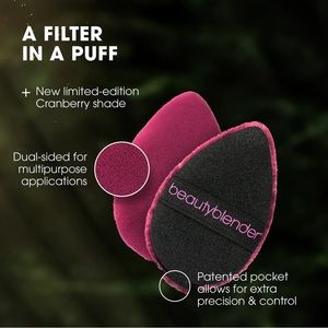 LIMITED EDITION CRANBERRY SHADE PUFF.